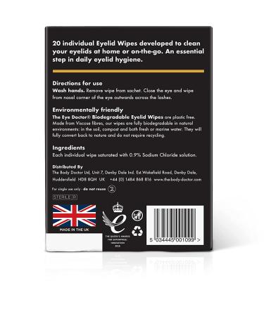 Eye Doctor Eyelid Wipes - 40 Single Use Lid Wipes for Sensitive Eyes - Detergent & Preservative Free - 40 Count - Buy Online on GoSupps.com