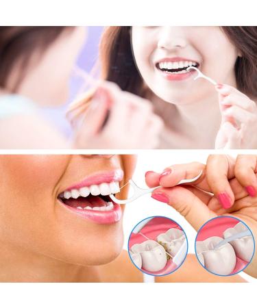Tooth Floss Picks - Professional Dental Cleaners | 500 Non-Flavored Disposable Flosser Refills - Buy Online on GoSupps.com