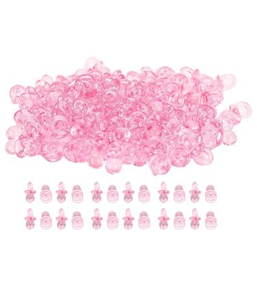 200pcs Pink Acrylic Pacifiers - Baby Nipples for Baptism & Birthday Gifts Mini Decoration Accessories High Gloss Finish - International Shipping Available - Buy Online on GoSupps.com