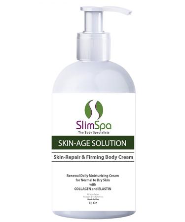 Anti Aging Firming Cream Body Moisturizer & Skin Repair After Sunning Treatment Skin-Age Solution Body Cream 16oz