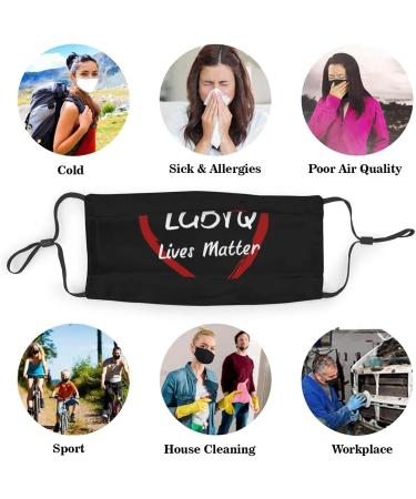 Face Mask Breathable LGBTQ Lives Matter Dustproof Masks for Adults and Teens Thanksgiving Gift Medium Black - Buy Online on GoSupps.com