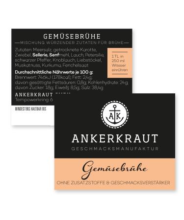 Ankerkraut Vegetable Broth 90g - No Flavor Enhancers & No Sugar - Authentic Spicy Broth Mix in Eco-Friendly Cork Glass - Buy Online on GoSupps.com