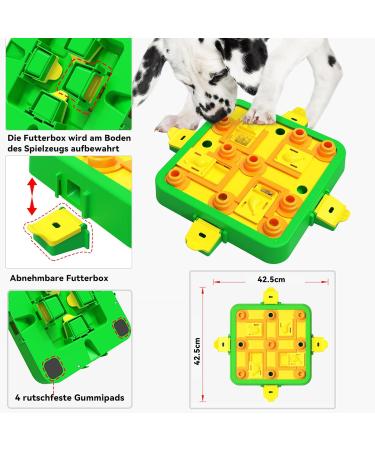 Buy Dufuso Level 3 Dog Intelligence Toys for All Breeds - Interactive & Durable Educational Toy for Large Medium & Small Dogs - B-Green - Buy Online on GoSupps.com