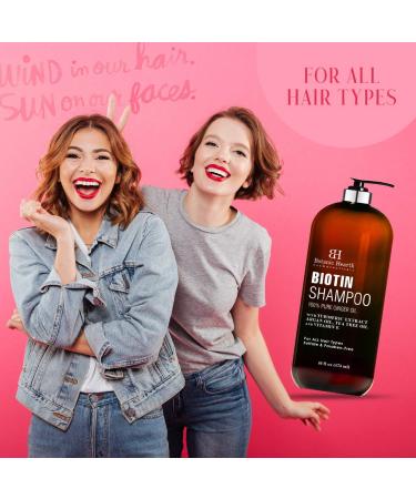 BOTANIC HEARTH Biotin Shampoo with Ginger Oil & Keratin - Promotes Hair Growth, Reduces Hair Loss & Thinning - Sulfate & Paraben Free - 16 fl oz - Buy Online on GoSupps.com