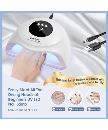 72W UV Nail Lamp - Fast Gel Polish Dryer with Auto Sensor & LCD | Professional Home & Salon Use - Buy Online on GoSupps.com