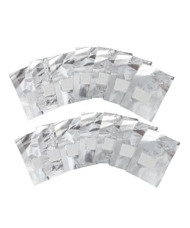 IWOWHERO Pack of 200 Aluminum Foil Sheets for Gel Nail Polish Remover Manicure Supplies