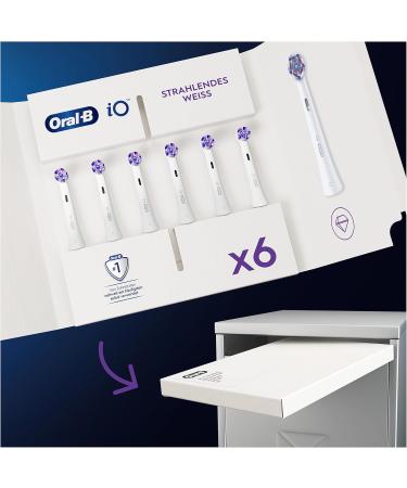 Oral-B iO Radiant White Brush Heads (6 Pack) - Best Tooth Cleaning Attachments for Electric Toothbrush - Mailbox-Compatible Packaging - Buy Online on GoSupps.com