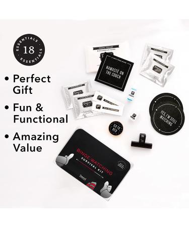 Binge-Watching Survival Kit for Friends & Family | 18 Essential Items for At-Home Spa Day | Fun Portable Gift Box - Buy Online on GoSupps.com