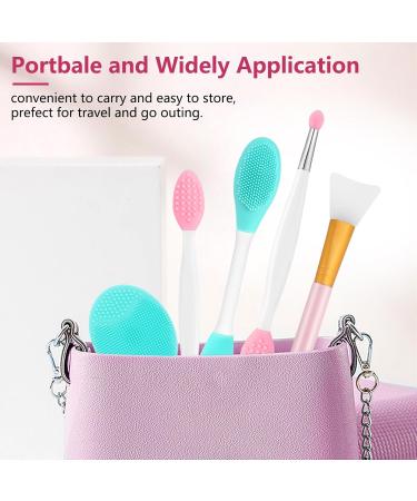 Buy 5-Piece Silicone Face Scrubber Set | Exfoliating Lip & Cleansing Brushes for Blackhead Removal - International Shipping Available - Buy Online on GoSupps.com