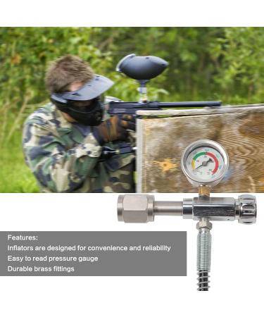 TBVECHI Adaptor 4500PSI Paintball SCBA Fill Station with 60cm Hose - Diving Cylinder Inflation Valve - Buy Online on GoSupps.com