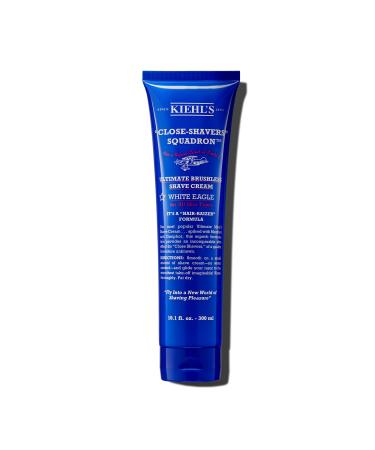 Kiehl's Ultimate Brushless Shave Cream with Menthol White Eagle for All Skin Types with Menthol & Camphor Instant Refreshing & Cooling Effect Minimizes Irritation Primes Skin for Close Shave 10.1 Fl Oz / 300 ml