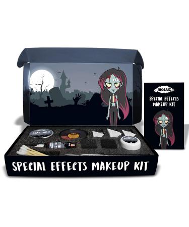 Buy SFX Makeup Kit - Complete Special Effects Makeup with Fake Blood Scar Wax & Sponges for Ultimate Zombie Looks - Buy Online on GoSupps.com