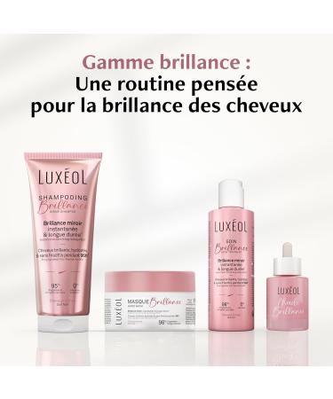 LUXEOL - Masque Brillance - Pour des cheveux brillants hydrat s et sans frisottis pendant 96h* - 98% Ingr dients d'Origine Naturelle - Fabriqu en France - 200 ml - Buy Online on GoSupps.com