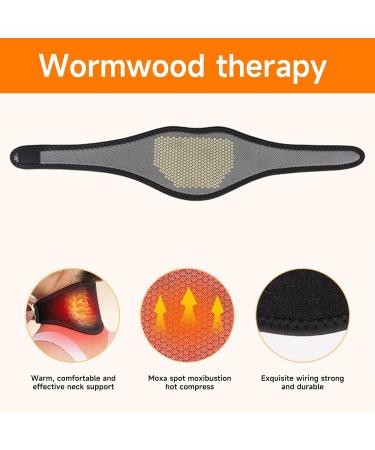 Buy Hislaves Self-Heating Neck Bandage - Comfortable Wormwood Heat Therapy for Pain Relief | Adjustable & Breathable Cervical Support - Buy Online on GoSupps.com