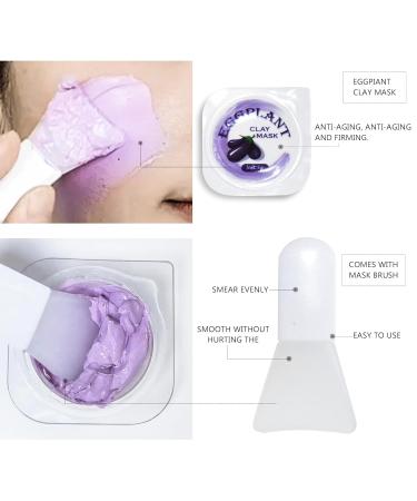 MiNi Face Mask Set: 10 Individually Wrapped Travel Clay Masks for Acne & Blackhead Removal | Hydrating Facial Kit with Silicone Brush - Buy Online on GoSupps.com