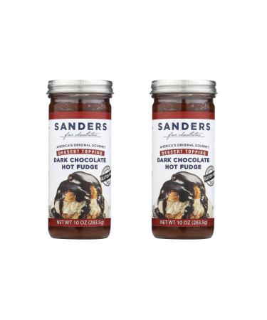 Sanders Hot Fudge (Dark Chocolate Hot Fudge Topping, 20 oz) - 2 Pack