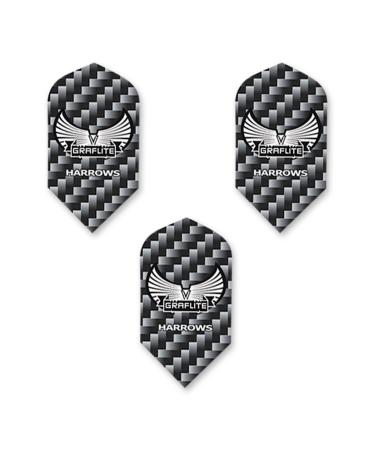 Harrows Graflite Slim Shape Dart Flights, Gray