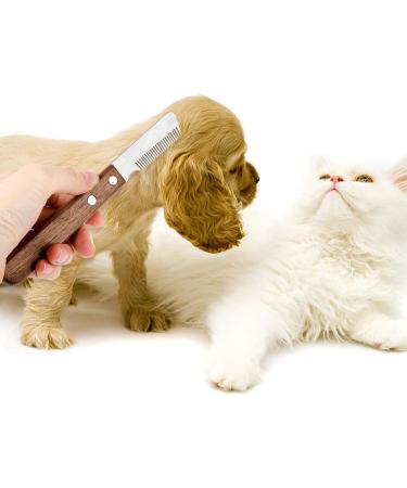 Buy Premium Wooden Handle Dog Trimmers for Dachshunds & Terriers | Pet Care Grooming Tool for Undercoat & Fine Hair - Buy Online on GoSupps.com