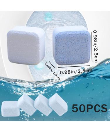 Toilet Bowl Cleaners 50Pcs Bathroom Toilet Tank Cleaner Splash Toilet Cleaner 15g Effervescent Tablets Individually Packed Washing Machine Cleaner Tablets Removes Odors Stains - Buy Online on GoSupps.com