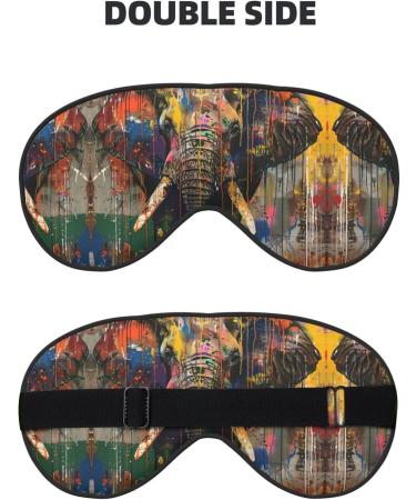 SSIMOO Elephant Print Ultra-Soft Eye Mask | Light-Blocking for Comfort & Restful Sleep International Shipping Available - Buy Online on GoSupps.com