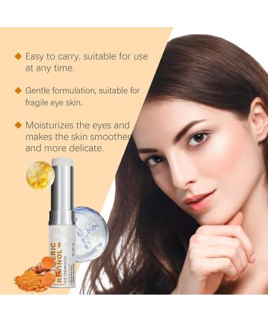 Lumistick Turmeric Retinol Eye Cream Lumistick Retinol Eye Cream for Dark Circles Anti-Aging Reduce Puffiness Moisturizing Eye Cream for Wrinkles (3pcs) - Buy Online on GoSupps.com