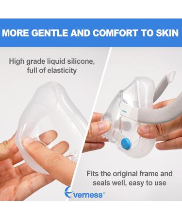 Everness 2 Packs Replacement Cushion (L) for F20 - Reliable Seal & Softer Fit - Durable Supplies - Large Size - Buy Online on GoSupps.com