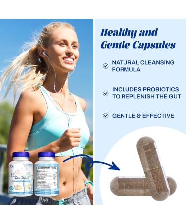 15 Day Gut Cleanse - Natural Colon Support & Bowel Detox Capsules for Effective Slimming - Buy Online on GoSupps.com