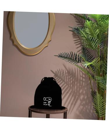 Beavorty Makeup Bag Large 3 Pcs Hair Dryer Storage Bag Black Purse Hair Dryer Organizer Hair Dryer Drawstring Bag Modeling Hat - Buy Online on GoSupps.com