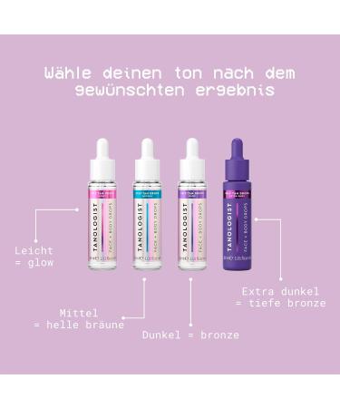 Tanologist Self-Tanning Drops Dark (30ml) - Clean Vegan & Dermatologist Approved | Ideal for Sensitive Skin - Buy Online on GoSupps.com