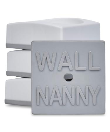 Wall Nanny Mini - Smallest Baby Gate Wall Protector (Made in USA) Protect Walls & Doorways from Pet & Dog Gates - for Child Pressure Mounted Stair Safety Gate - 4 Pack White