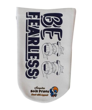 Heal with Appeal Amputee stump sock Be Fearless wh V1 3Ply stump sock