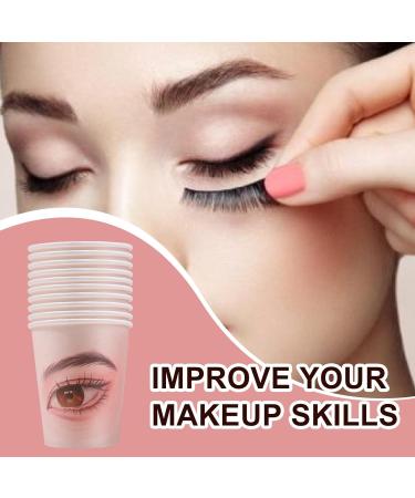 Eyelash Training Aids - Extension Lash Makeup Paper Cup | 20x Eyelash Training Paper Cup for Adults Makeup Artist Eyelash Beautician - Buy Online on GoSupps.com