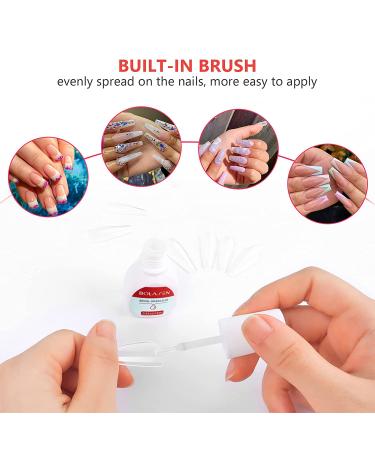 BOLASEN Super Strong Nail Glue for Fake Nails - 4 Bottles 15ml | Professional Long Lasting Acrylic Nail Glue | Quick Press On Glue for Broken Nails - 4pcs - Buy Online on GoSupps.com