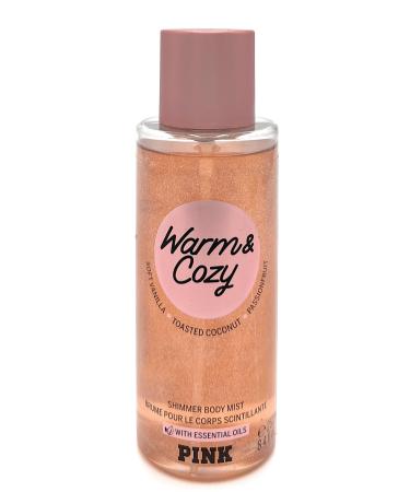 Victoria's Secret Pink Warm & Cozy Shimmer Scented Body Mist 8.4 Fluid Ounce Spray