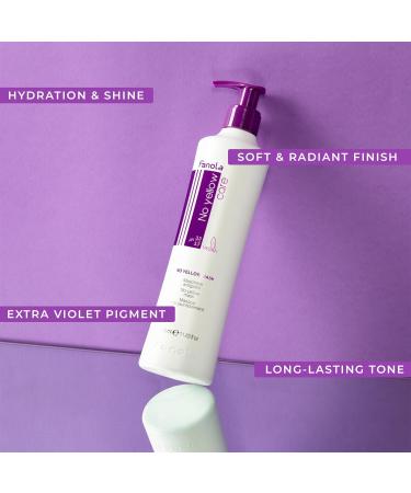 Buy Fanola No Yellow Silver-Gloss Shampoo & Mask Bundle | Anti-Yellow Tone for Brightened & Gray Hair | 350ml - Buy Online on GoSupps.com