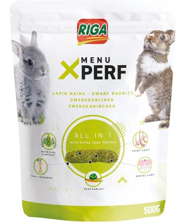 Riga - Menu X'Perf - Dwarf Rabbit Food - Extruded Granules - Flax Seed Fiber and Vegetables - Yucca Extracts - Enriched with - Buy Online on GoSupps.com
