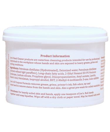 Joe's All Purpose Hand Cleaner 103- Water/Waterless with Lanolin 1 lb. - Buy Online on GoSupps.com
