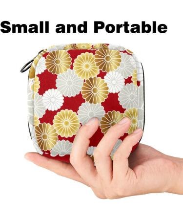 Portable Women's Menstrual Storage Bag - Japanese Style Multicolor Ideal for Teens & First Period Essentials - Buy Online on GoSupps.com