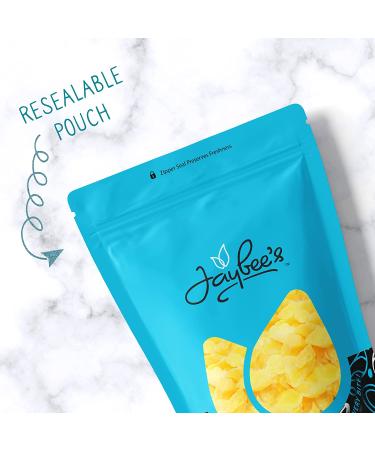 Dried Pineapple Chunks 15 oz Resealable Pouch - Sweetened Tropical Fruit Snack | Jaybee's Nuts and Dried Fruit - Buy Online on GoSupps.com