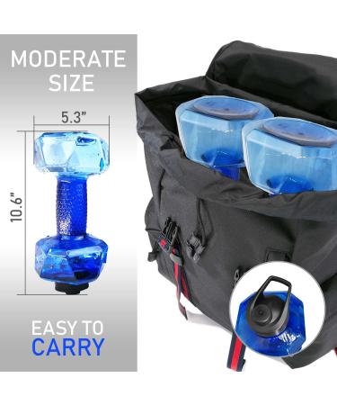 Aquatic Dumbbells Set - Water Weights for Pool Exercise | Aqua Fitness Equipment for Water Aerobics & Resistance Training - Large Blue - Buy Online on GoSupps.com