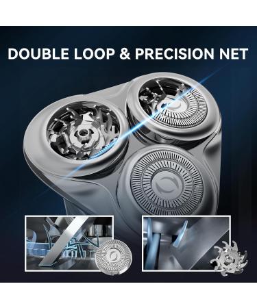 Electric Razor for Men - KENSEN Electric Shavers for Men Electric Razor Men's Rotary Electric Shavers Waterproof Wet and Dry Magnetic Floating Head Razor 3D Rechargeable Shavers for Men Shaving - Buy Online on GoSupps.com