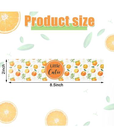 48 Pieces Little Cutie Baby Shower Water Bottle Labels - Waterproof Oranges Bottle Wrappers for Unisex Baby Shower Favors - Buy Online on GoSupps.com
