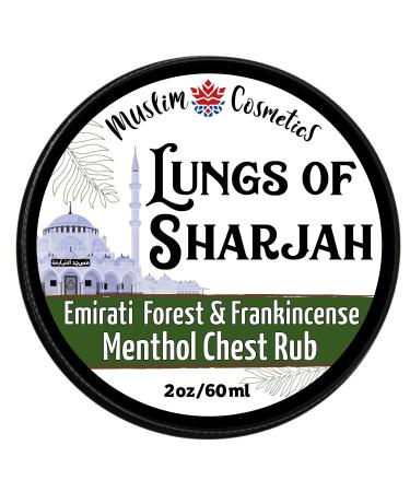 Emaratti Frankincense chest rub/Cypress & Juniper/Menthol / 100% Natural/No petroleum/Long lasting // Made in Canada - Muslim Cosmetics - Lungs Of Sharjah 2oz