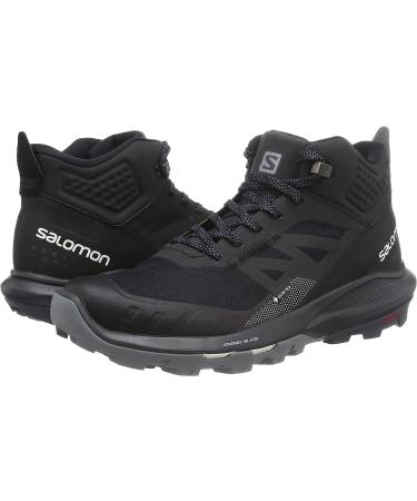 Salomon Men's OUTPULSE Mid Gore-Tex Hiking Boots - 11.5 Black/Ebony/Vanilla Ice - Buy Online on GoSupps.com