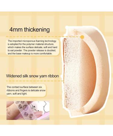 Frogued 4 pcs Makeup Puffs Soft High Elasticity Quick Rebound Cartoon Pattern Hard to Eat Powder Fit Well Foundation Powder Sponge Puffs Beauty Tool ABCD - Buy Online on GoSupps.com