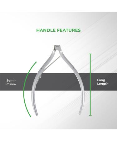 NGHIA Cuticle Nipper D-08 JAW 16 | Stainless Steel Sharp & Durable | Ergonomic Design | Perfect for Salons & Home Use | Grey Plated - Buy Online on GoSupps.com