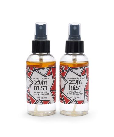 Zum Mist Room and Body Spray - Sandalwood-Citrus - 4 fl oz (2 Pack)