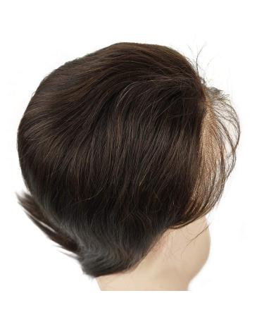 Mila 10-Inch Dark Brown Full Lace Wig | 100% Brazilian Virgin Human Hair | 130% Density with Baby Hair | Glueless 25.4 cm Real Hair Wig - Buy Online on GoSupps.com