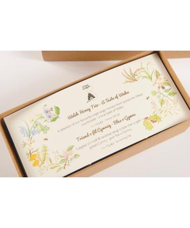 Trio of British and Welsh Honey Boxed Gift Set (3x142g) | Raw Welsh Honey | Single Origin Honey British Raw Unpasteurised Natural Honey | Honey Lover Gifts - Buy Online on GoSupps.com