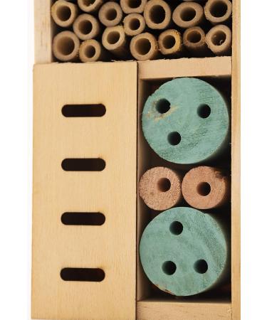 ADEPTNA Small Wooden Garden Insect Hotel - Nest Home for Bees, Beetles, Ants, Ladybirds and More - Buy Online on GoSupps.com
